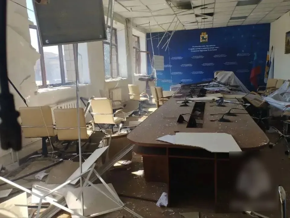 удар по адмінбудівлі в окупованому старобільську