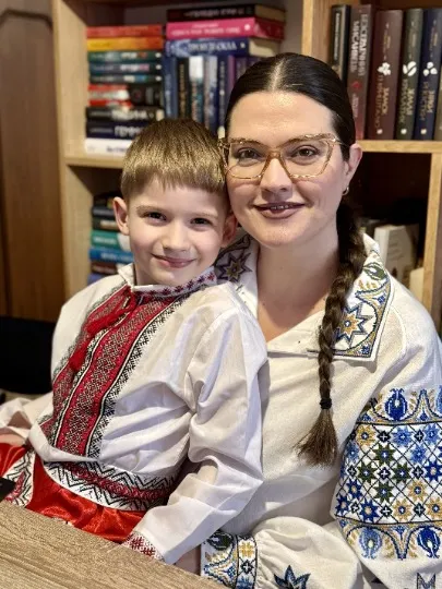 Світлана Фоменко разом з дітьми