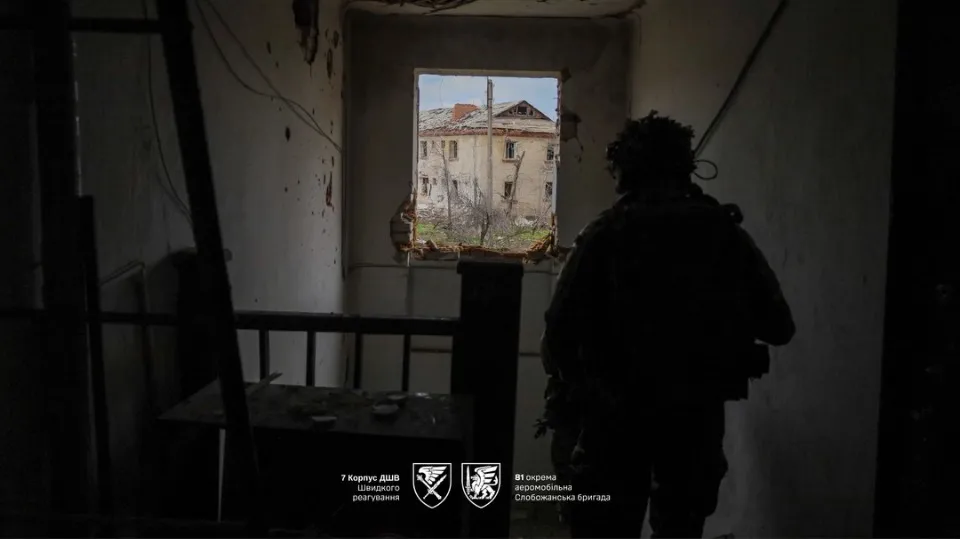 військовий у прифронтовій Миколаївці
