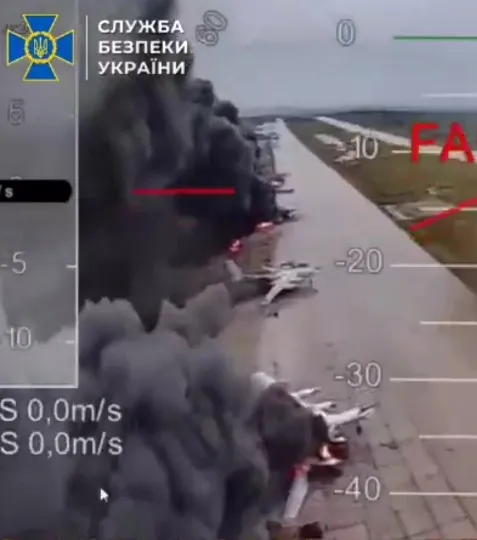 Кадри ураження російської авіації