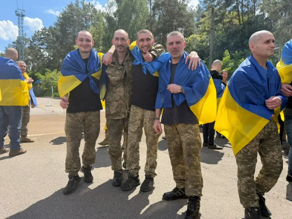 Звільнені українці з полону