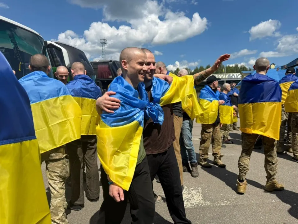 Звільнені українці з полону