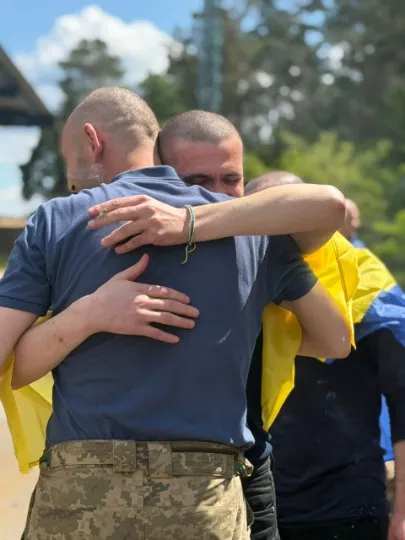 Звільнені українці з полону