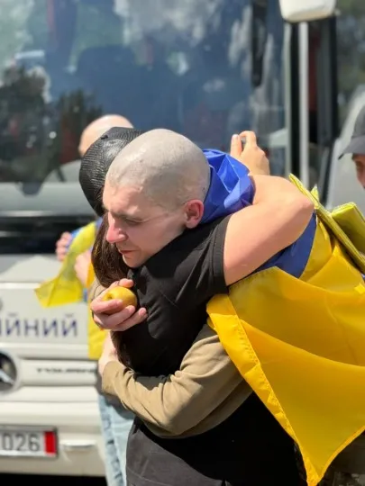 Звільнені українці з полону