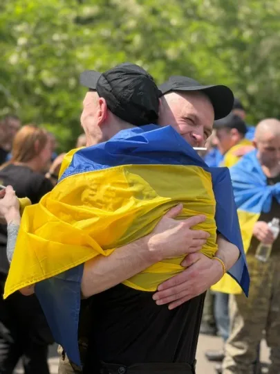 Звільнені українці з полону