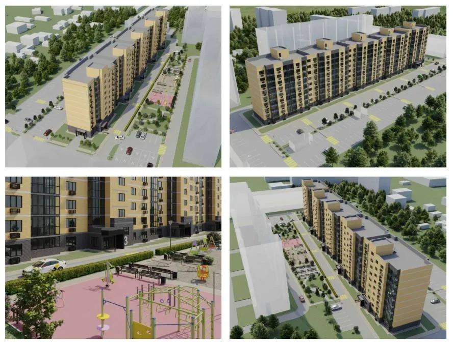 Проєкт ЖК Авіатор, оприлюднений Пасічником влітку 2024 року.