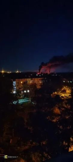 Після вибухів у Донецьку спалахнула пожежа