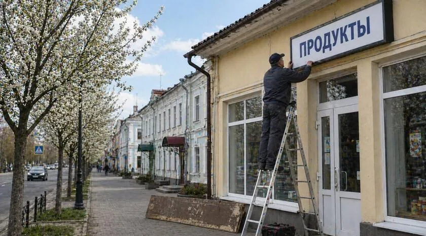 Окупаційні джерела. Заміна вивісок