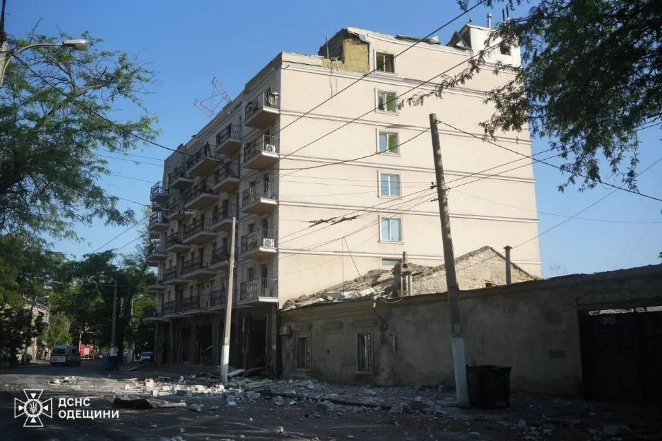 Наслідки обстрілу Одеси