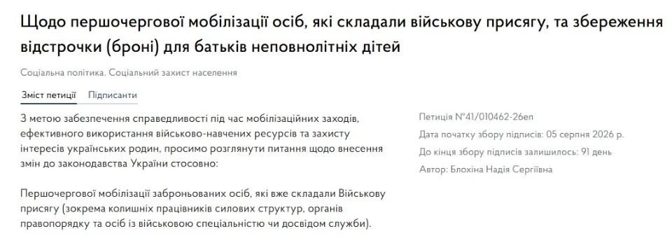 Фото: petition.kmu.gov.ua