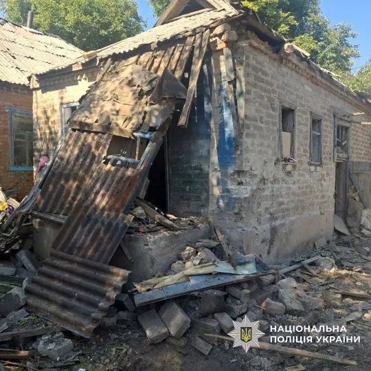 Наслідки обстрілу Донеччини