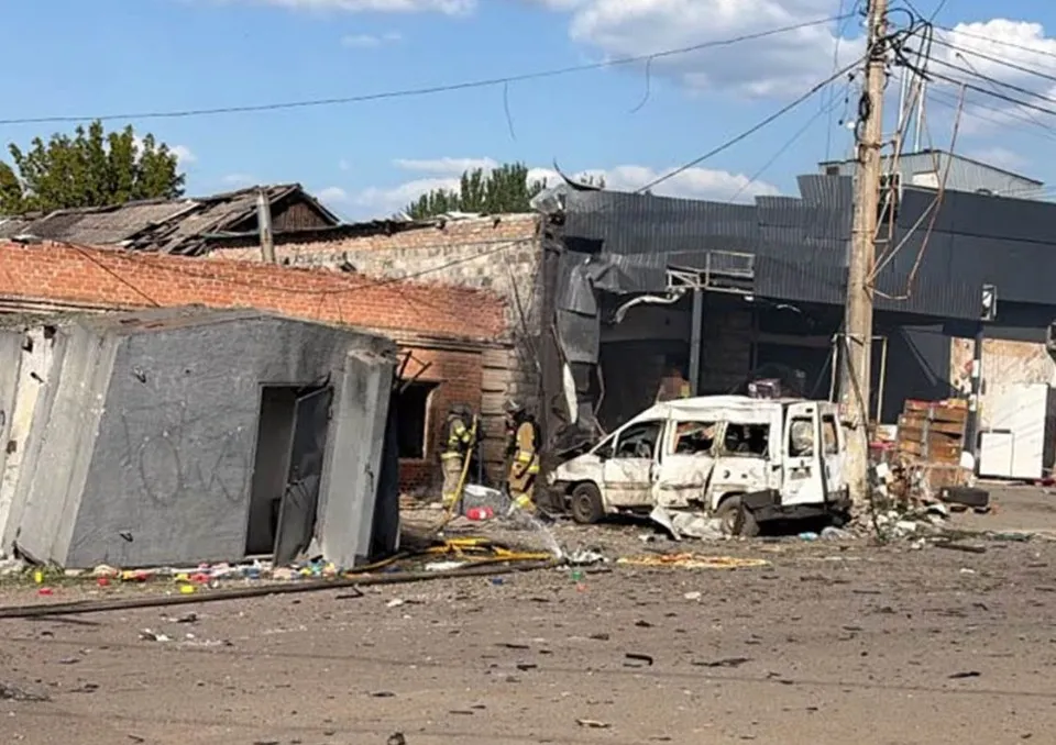 Наслідки обстрілу Краматорська. Фото: Донецька облпрокуратура