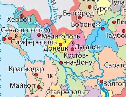 Підручник із суспільствознавства: “сучасна” карта Росії