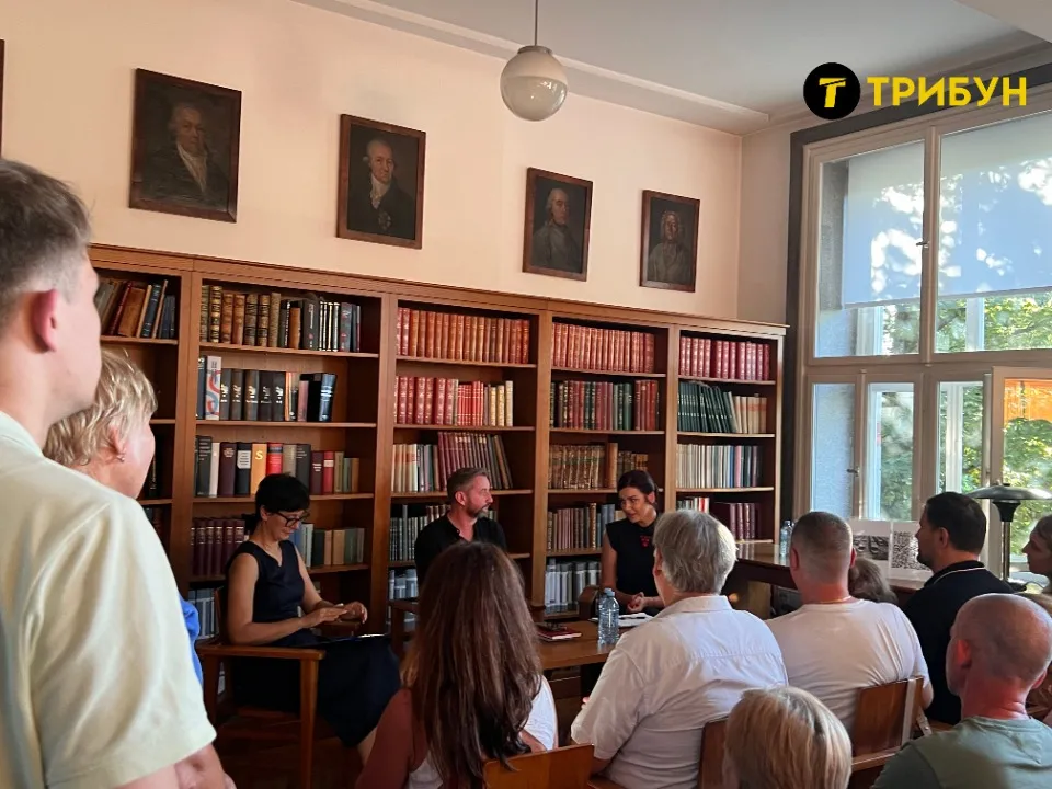 Письменник у Любляні на зустрічі з українцями