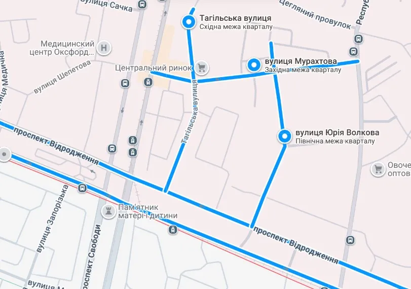 Скріншот мапи Кам'янського