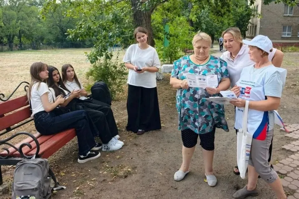 Виборча комісія ЛНР. Інформування жителів Сорокиного про вибори